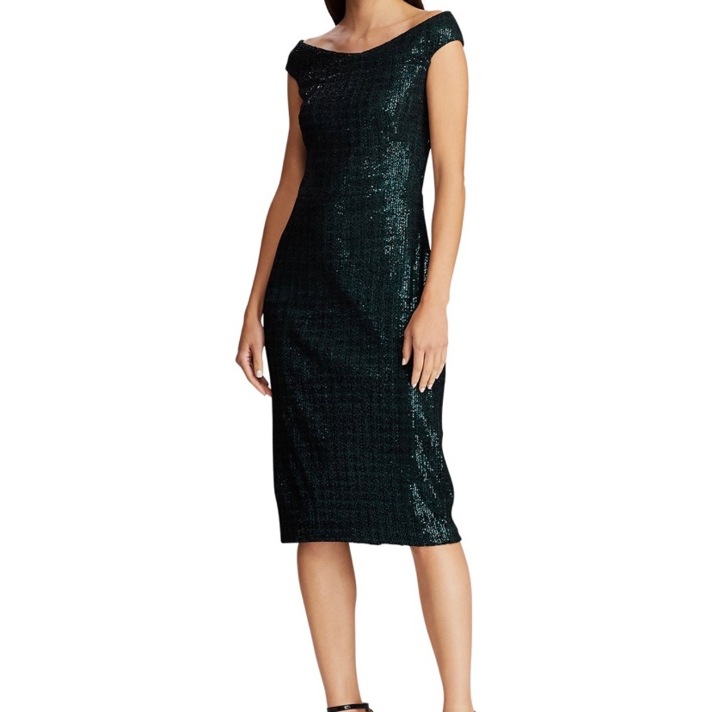 Lauren Ralph Lauren Sequined Chenille Dress